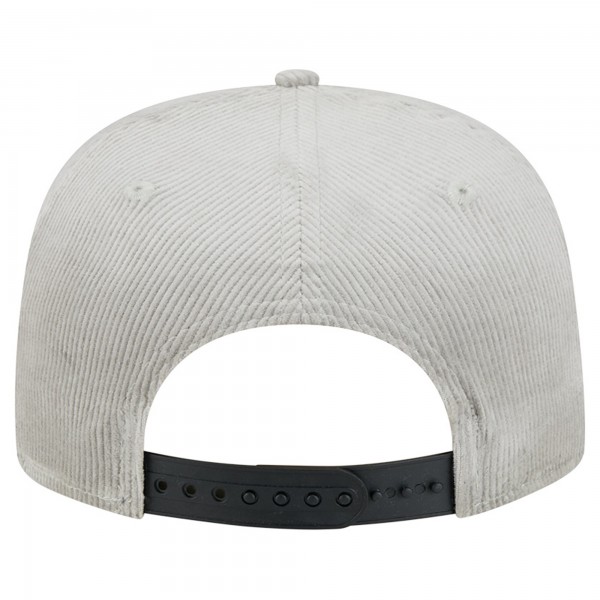Бейсболка Miami Heat New Era Gray Throwback Corduroy Golfer