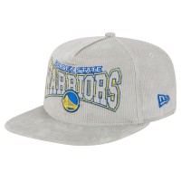 Бейсболка Golden State Warriors New Era Throwback Corduroy Golfer - Gray