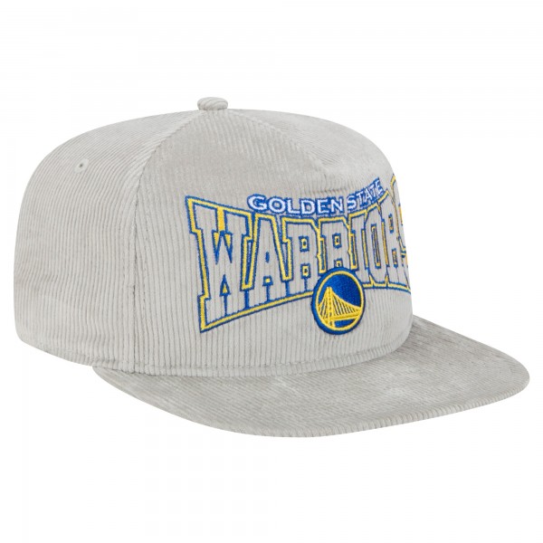 Бейсболка Golden State Warriors New Era Throwback Corduroy Golfer - Gray