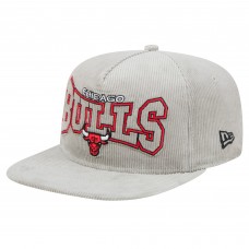 Бейсболка Chicago Bulls New Era Throwback Corduroy Golfer - Gray