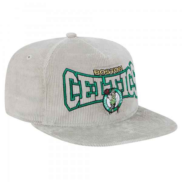 Бейсболка Boston Celtics New Era Throwback Corduroy Golfer - Gray