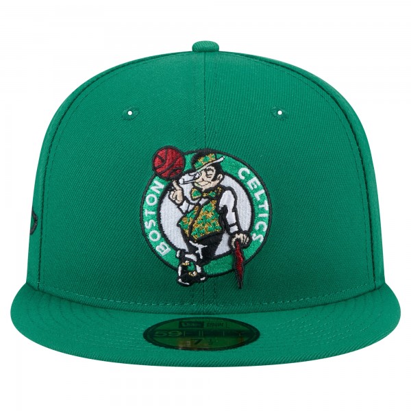 Бейсболка Boston Celtics New Era Throwback Pennant 59FIFTY - Kelly Green