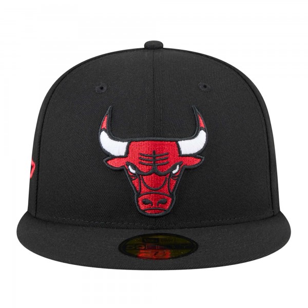 Бейсболка Chicago Bulls New Era Throwback Pennant 59FIFTY - Black
