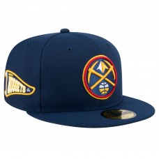 Бейсболка  Denver Nuggets New Era Navy Throwback Pennant 59FIFTY