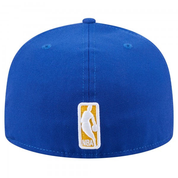 Бейсболка Golden State Warriors New Era Royal Throwback Pennant 59FIFTY