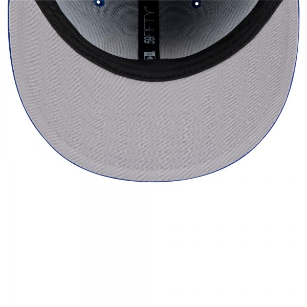 Бейсболка Golden State Warriors New Era Royal Throwback Pennant 59FIFTY