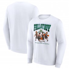 Fall Out Boy x Milwaukee Bucks Fanatics White So Much For (2our) Dust Fleece Pullover Sweatshirt