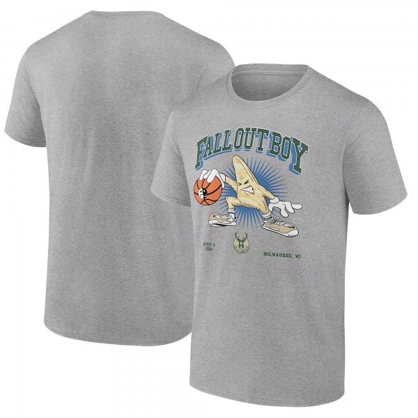 Fall Out Boy x Milwaukee Bucks Fanatics Gray So Much For (2our) Dust T-Shirt