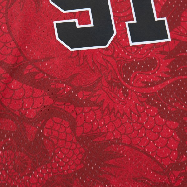 Игровая форма Dennis Rodman Chicago Bulls Mitchell & Ness 1997/98 Hardwood Classics Asian Heritage 6.0 Swingman Throwback Player - Red