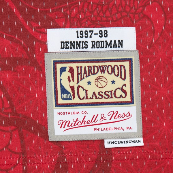 Игровая форма Dennis Rodman Chicago Bulls Mitchell & Ness 1997/98 Hardwood Classics Asian Heritage 6.0 Swingman Throwback Player - Red