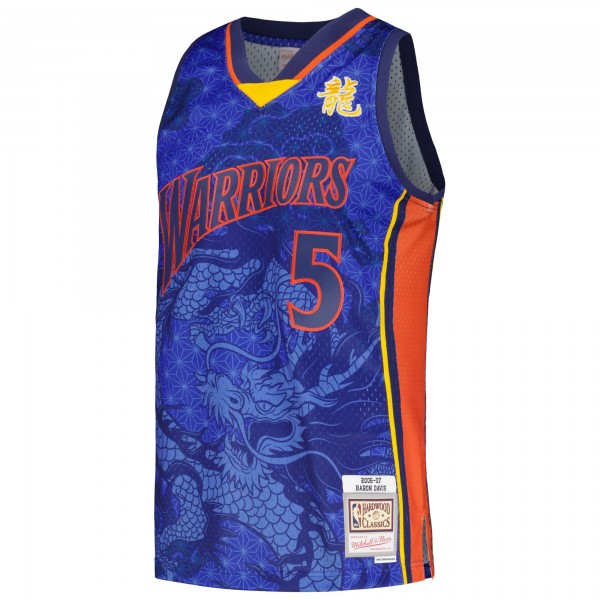 Игровая джерси Baron Davis Golden State Warriors Mitchell & Ness 2006/07 Hardwood Classics Asian Heritage 6.0 Swingman Throwback Player - Royal