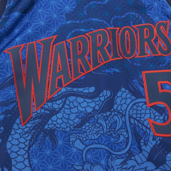 Игровая джерси Baron Davis Golden State Warriors Mitchell & Ness 2006/07 Hardwood Classics Asian Heritage 6.0 Swingman Throwback Player - Royal