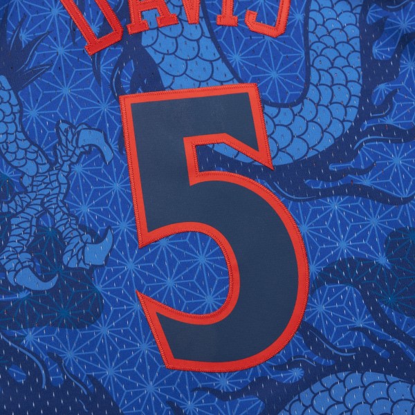 Игровая джерси Baron Davis Golden State Warriors Mitchell & Ness 2006/07 Hardwood Classics Asian Heritage 6.0 Swingman Throwback Player - Royal