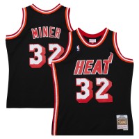 Игровая джерси Miami Heat Harold Miner Mitchell & Ness Black 1992/93 Hardwood Classics Swingman Throwback