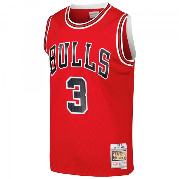 Игровая джерси Dwyane Wade Chicago Bulls Mitchell & Ness 2016/17 Hardwood Classics Swingman - Red