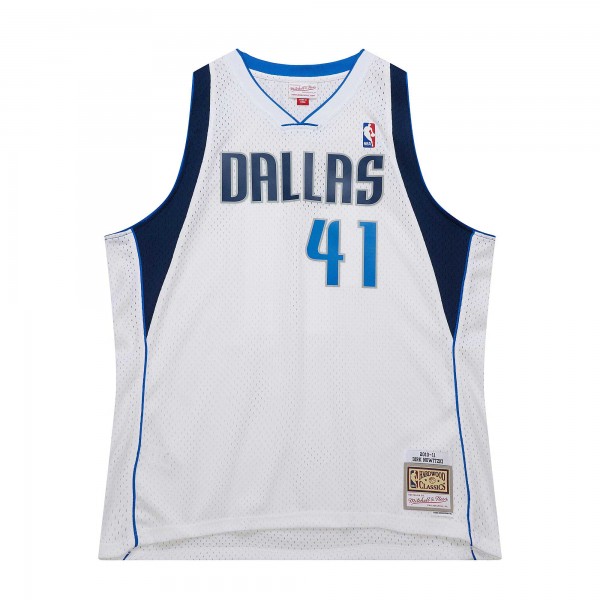 Игровая форма Dirk Nowitzki Dallas Mavericks Mitchell & Ness 2010/11 Hardwood Classics Swingman - White