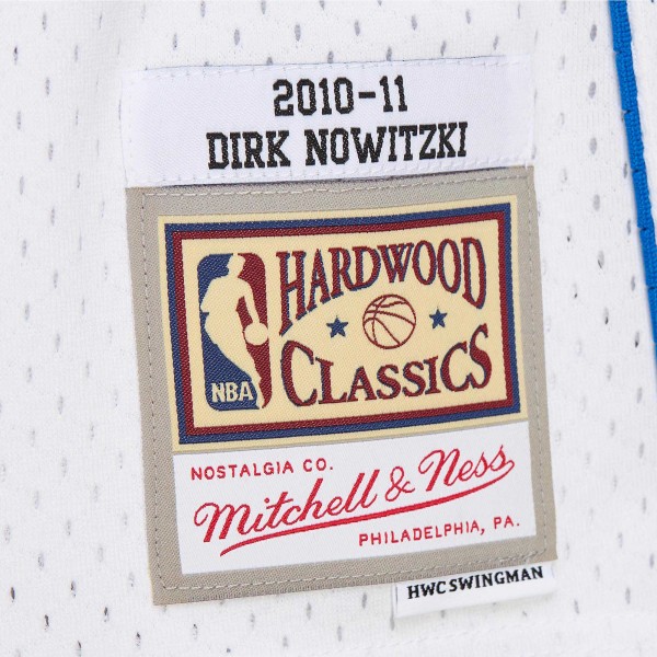 Игровая форма Dirk Nowitzki Dallas Mavericks Mitchell & Ness 2010/11 Hardwood Classics Swingman - White