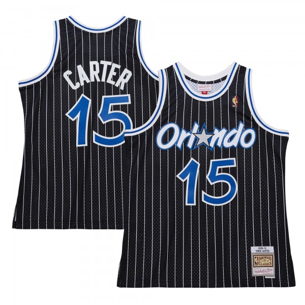 Джерси Orlando Magic Vince Carter Mitchell & Ness Black 2009/10 Hardwood Classics Swingman