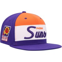 Бейсболка Phoenix Suns Mitchell & Ness White/Purple Retro Sport Color Block Script