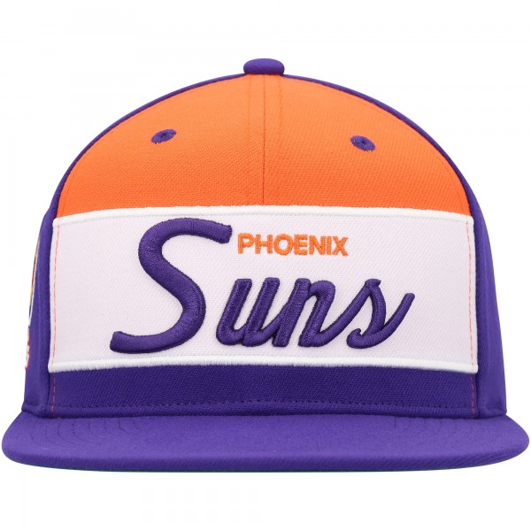 Бейсболка Phoenix Suns Mitchell & Ness White/Purple Retro Sport Color Block Script