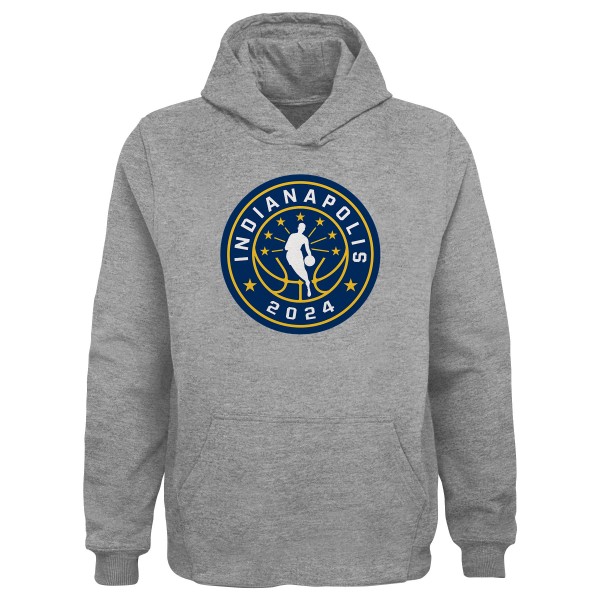 Толстовка Youth 2024 NBA All-Star Game Logo Fleece - Heather Gray