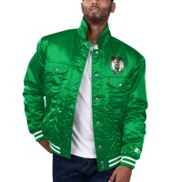 Бомбер Boston Celtics Starter x Levis Silver Label Trucker Satin - Kelly Green