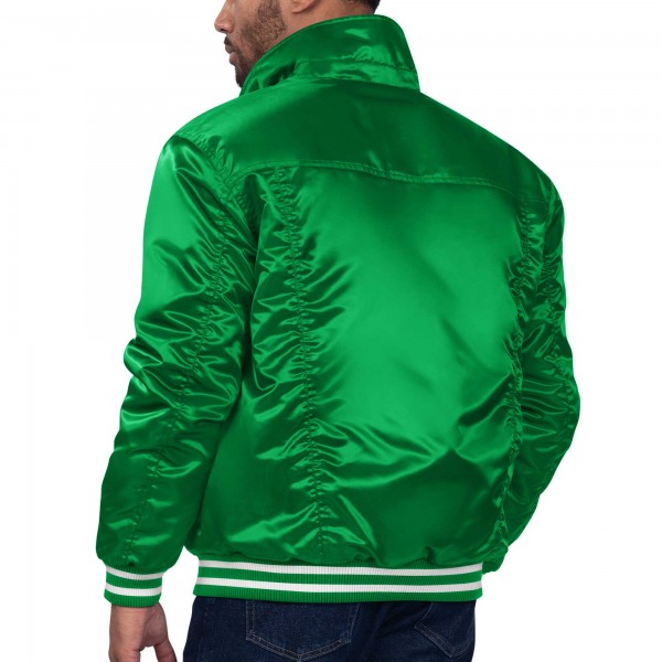 Бомбер Boston Celtics Starter x Levis Silver Label Trucker Satin - Kelly Green