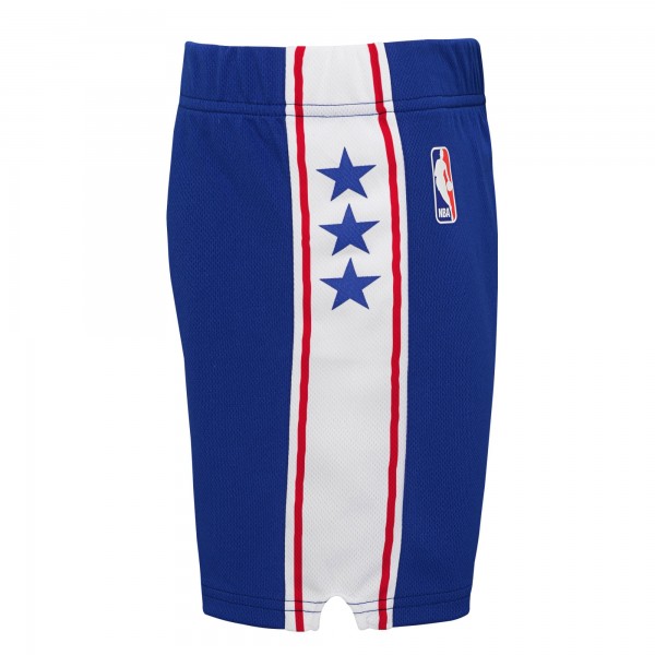 Preschool Philadelphia 76ers Nike Royal Icon Replica Shorts