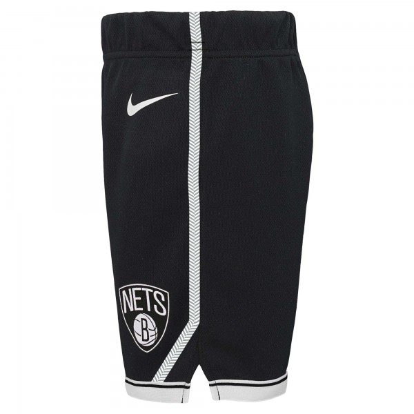 Preschool Brooklyn Nets Nike Black Icon Replica Shorts