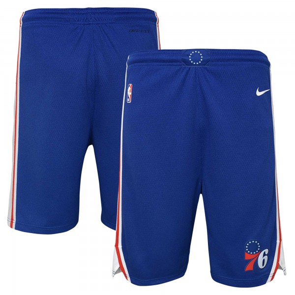 Подростковая Philadelphia 76ers Nike Royal Swingman Performance Shorts – Icon Edition