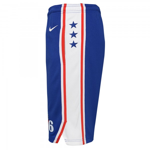 Подростковая Philadelphia 76ers Nike Royal Swingman Performance Shorts – Icon Edition