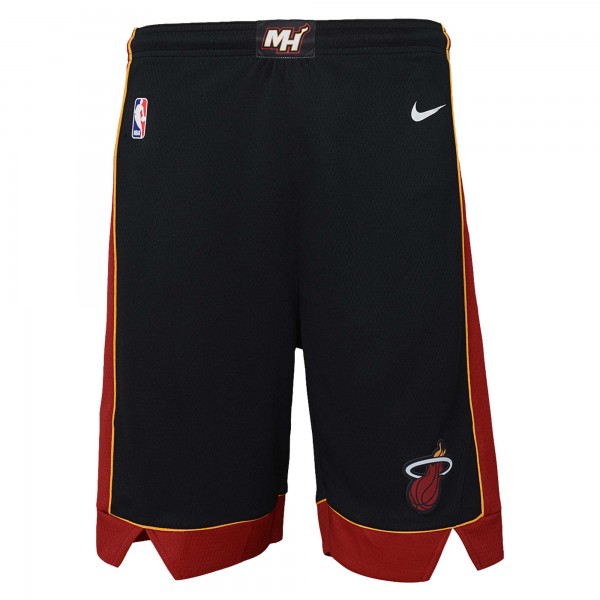 Шорты Youth Miami Heat Nike Black Swingman Performance – Icon Edition