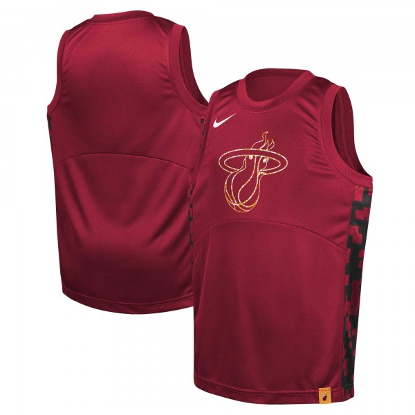 Игровая джерси Youth Miami Heat Nike Red Courtside Starting Five Team