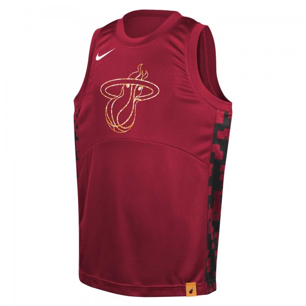 Игровая джерси Youth Miami Heat Nike Red Courtside Starting Five Team