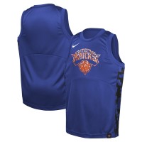 Подростковая New York Knicks Nike Blue Courtside Starting Five Team Jersey