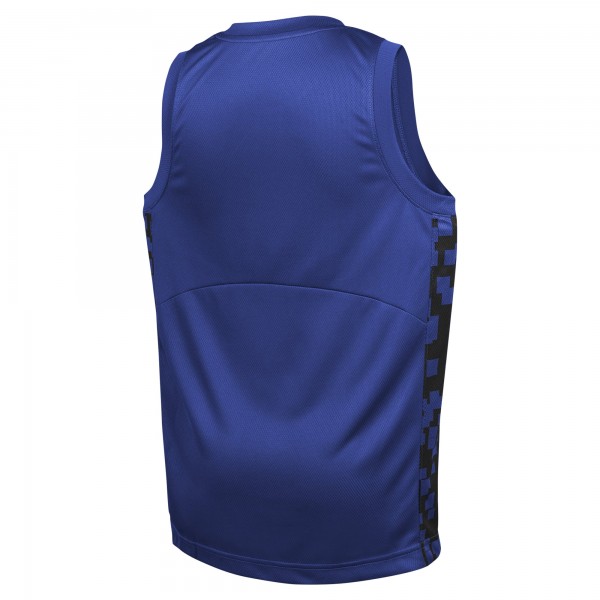 Подростковая New York Knicks Nike Blue Courtside Starting Five Team Jersey