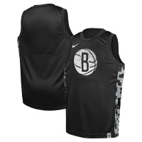 Игровая джерси Youth Brooklyn Nets Nike Black Courtside Starting Five Team