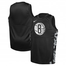 Игровая джерси Youth Brooklyn Nets Nike Black Courtside Starting Five Team