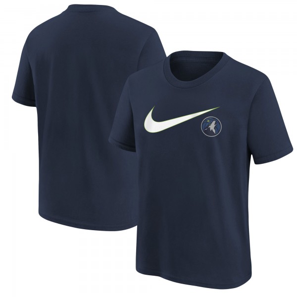 Футболка Minnesota Timberwolves Nike Youth Swoosh - Navy
