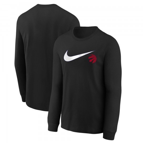 Подростковая Toronto Raptors Nike Black Swoosh Long Sleeve T-Shirt
