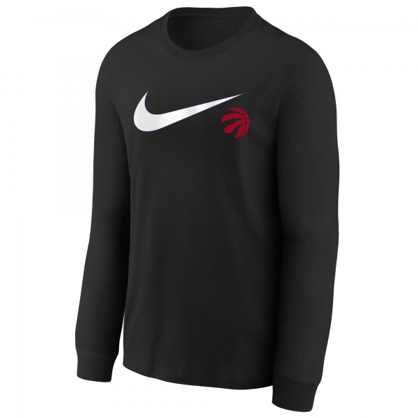 Подростковая Toronto Raptors Nike Black Swoosh Long Sleeve T-Shirt
