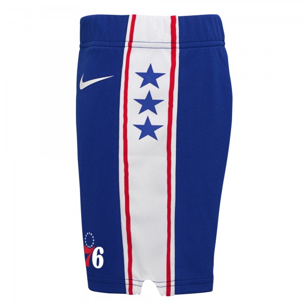 Toddler Philadelphia 76ers Nike Royal Replica Shorts – Icon Edition