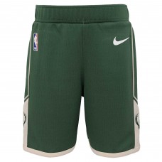 Toddler Milwaukee Bucks Nike Hunter Green Icon Replica Shorts