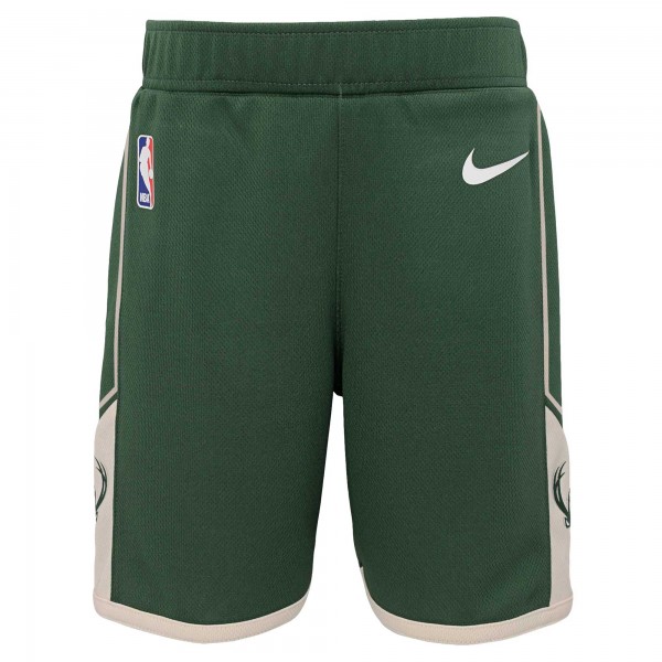 Toddler Milwaukee Bucks Nike Hunter Green Icon Replica Shorts