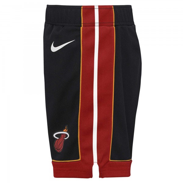 Toddler Miami Heat Nike Black Icon Replica Shorts