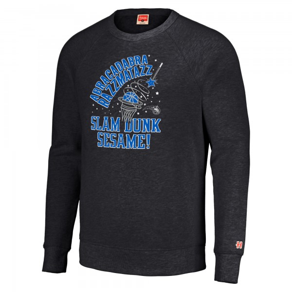 Кофта Unisex Orlando Magic Homage Charcoal Slam Dunk Sesame Tri-Blend Crew Raglan