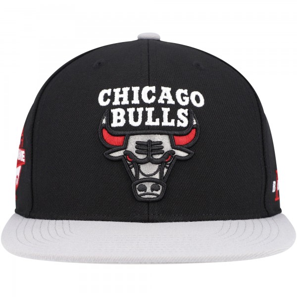 Бейсболка Chicago Bulls Mitchell & Ness Core - Black/Gray