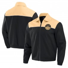 New York Yankees Darius Rucker Collection by Fanatics Black/Tan Canvas Bomber Full-Zip Jacket