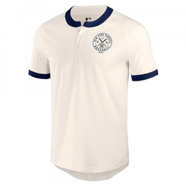 New York Yankees Darius Rucker Collection by Fanatics White Henley Raglan T-Shirt