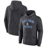 Los Angeles Dodgers Charcoal Heart & Soul Pullover Hoodie
